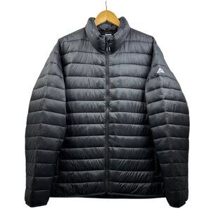 Ozark Trail Packable Puffer Jacket Mens XL Black Quilted Insulated Zip Coat